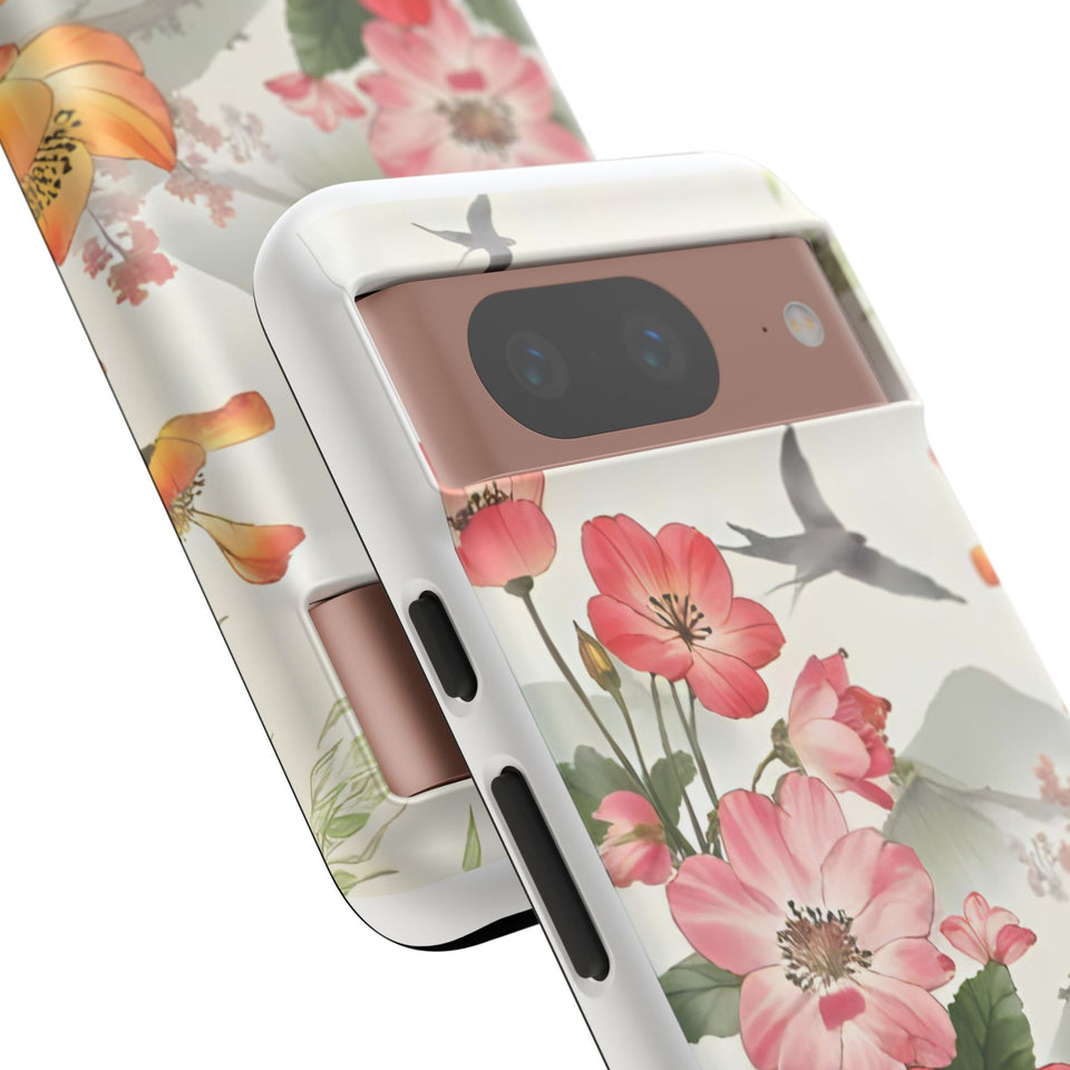Floral Phone Case tough cover back design