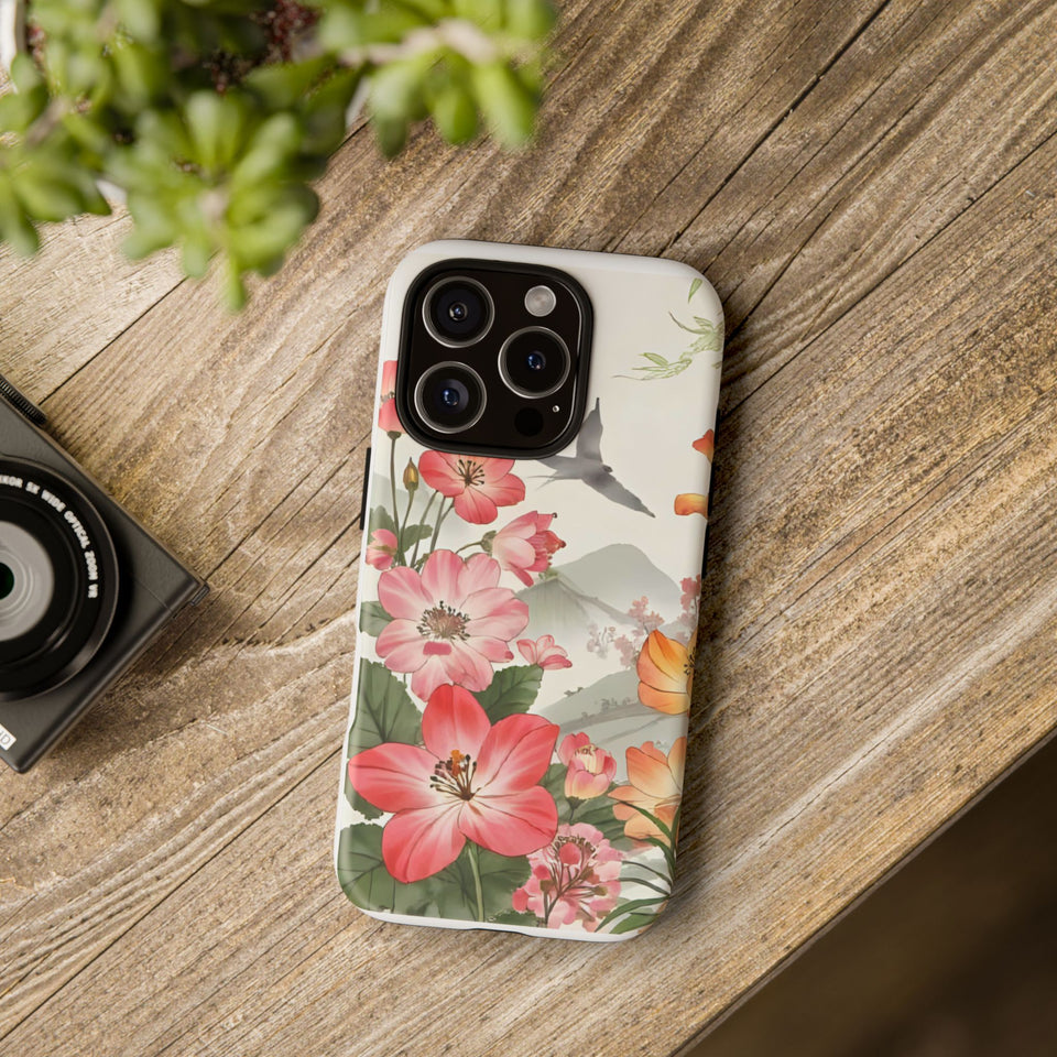 Floral Phone Case tough cover back design