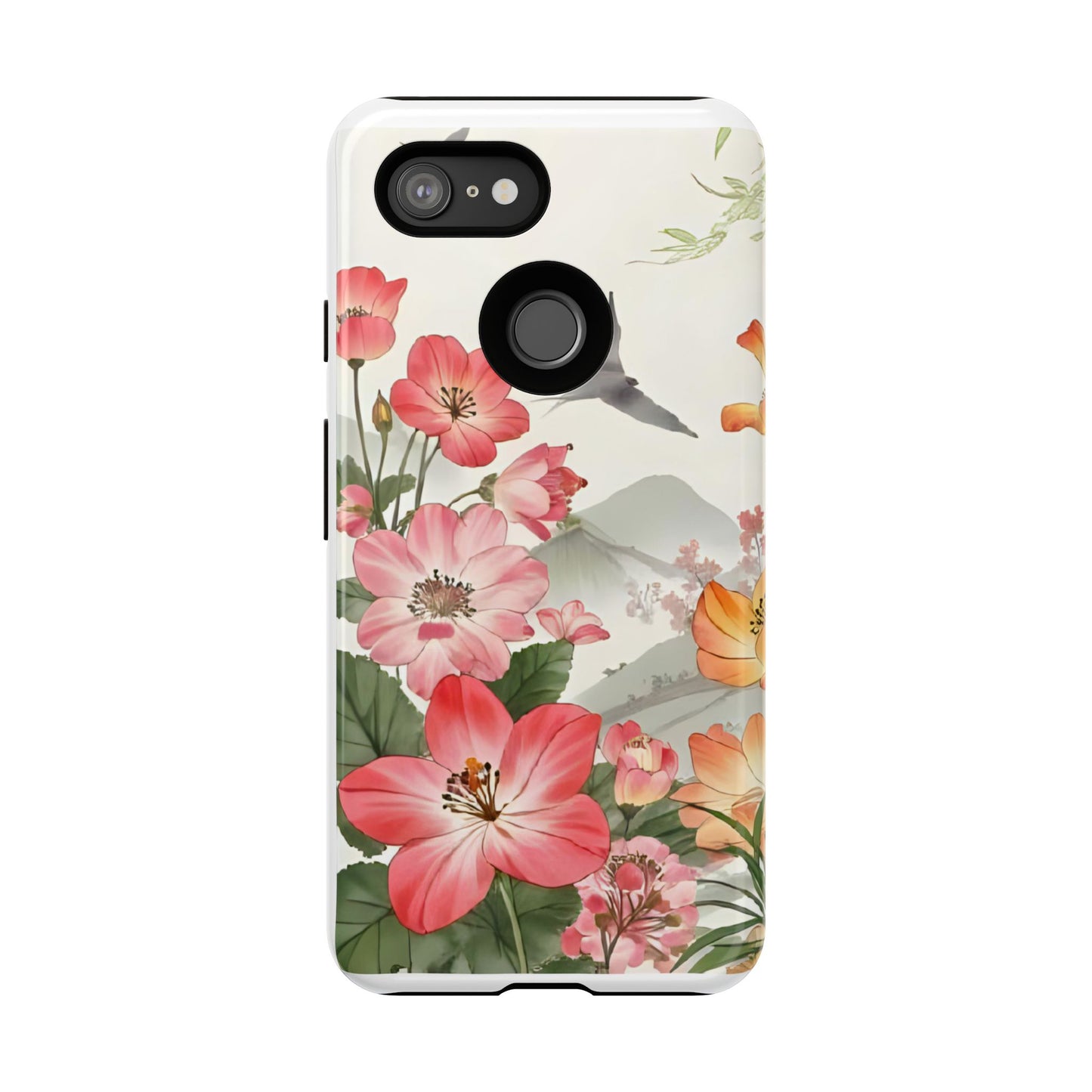 Floral Phone Case, Tough Cases, Smartphone Accessories, Gift for Her, Nature Lover's Present, Floral Design, Spring Style