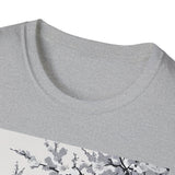 Sakura Samurai Unisex T-Shirt | Eco-Friendly Softstyle Tee, Anime Lover Gift, Casual Wear, Spring Fashion, Unique Art T-Shirt
