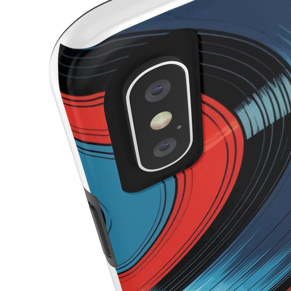 Retro Vinyl Record Phone Case – Front View