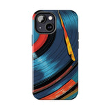Retro Vinyl Record Phone Case – Front View