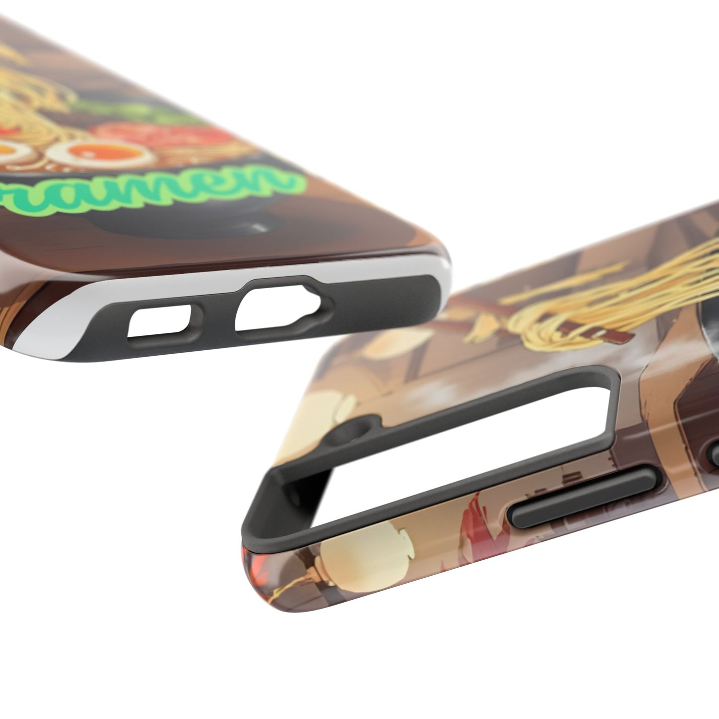 Ramen Bowl Phone Case, Cute Tough Phone Case, Anime Aesthetic Accessories, Gift for Food Lovers, Customizable Phone Protection
