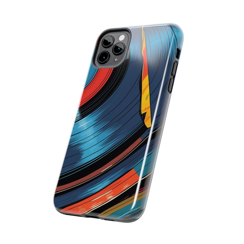 Retro Vinyl Record Phone Case – Front View