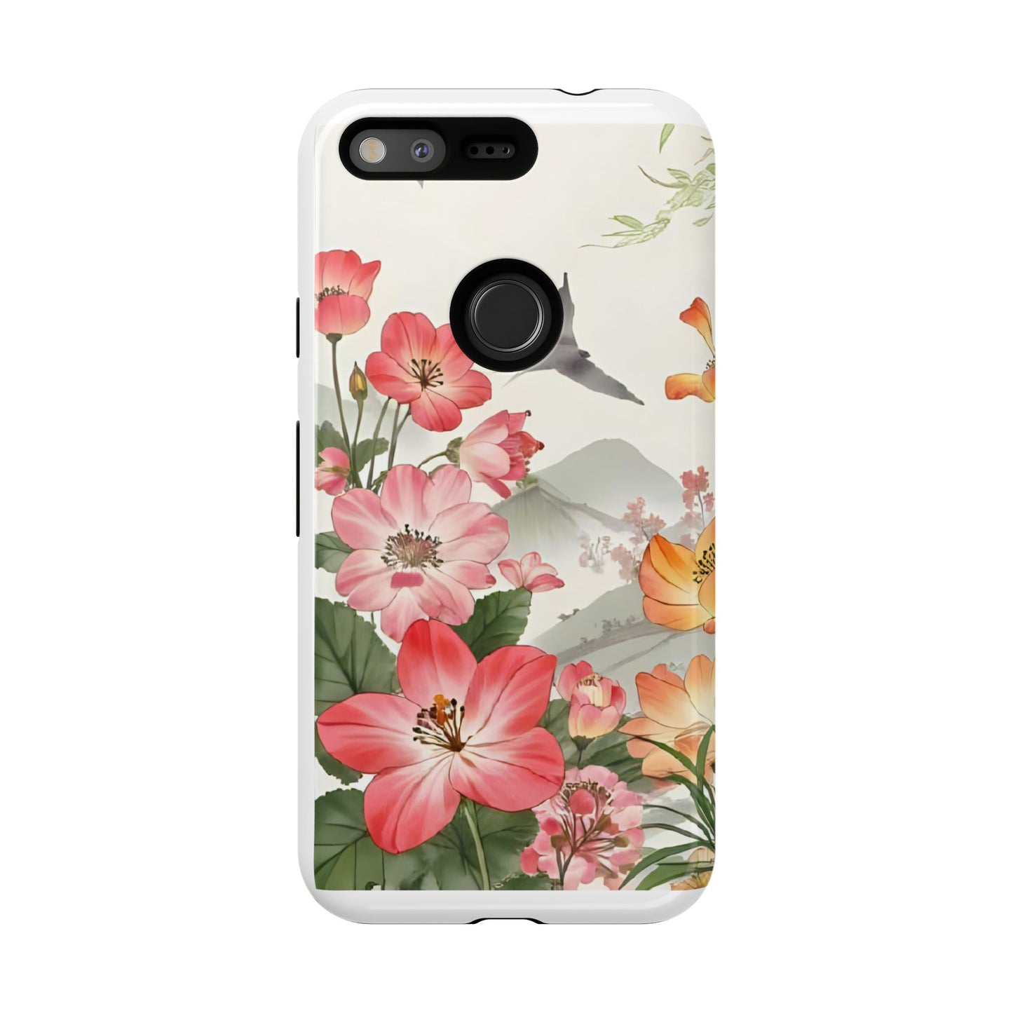 Floral Phone Case, Tough Cases, Smartphone Accessories, Gift for Her, Nature Lover's Present, Floral Design, Spring Style
