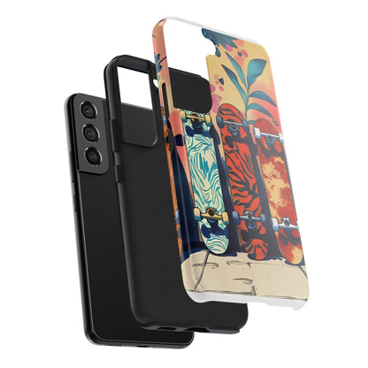 Skateboard Art Phone Cases | Tough Phone Covers for Skaters | Unique Gift for Skateboard Lovers, Trendy Protection, Custom Designs