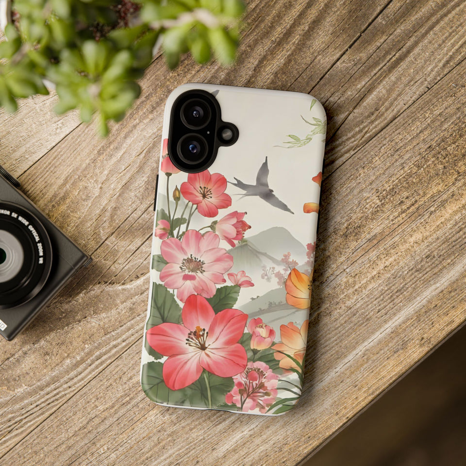Floral Phone Case tough cover back design