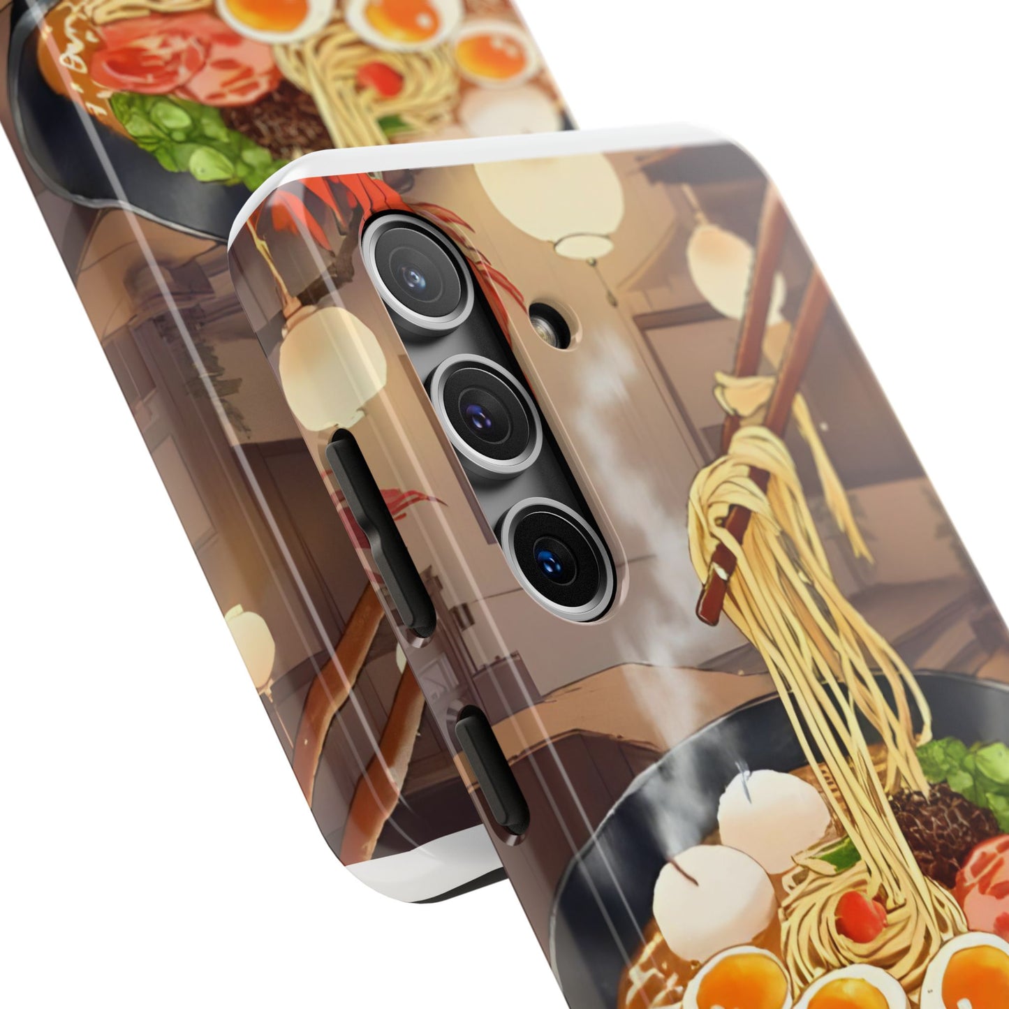 Ramen Bowl Phone Case, Cute Tough Phone Case, Anime Aesthetic Accessories, Gift for Food Lovers, Customizable Phone Protection