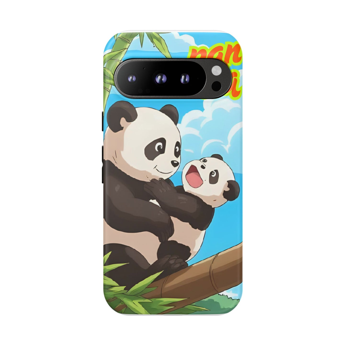 Panda Phone Case - Cute Panda Mom and Baby Design, Phone Cover for Animal Lovers, Gift for Kids and Adults, Jungle Vibe, Fun Accessory
