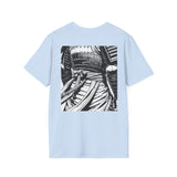 Sakura Samurai Unisex T-Shirt | Eco-Friendly Softstyle Tee, Anime Lover Gift, Casual Wear, Spring Fashion, Unique Art T-Shirt