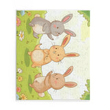 Charming Rabbit Puzzle for Kids, 3 Bunny Friends Jigsaw Game, Animal Lovers Gift, Family Fun Activity, Child's Birthday Present