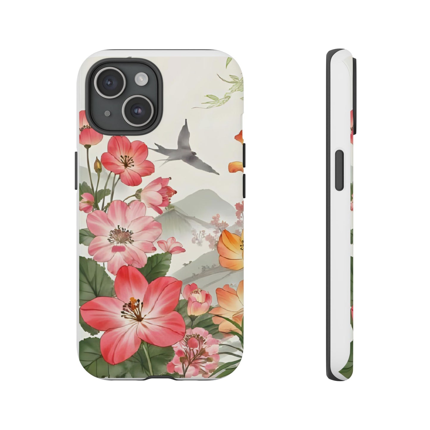 Floral Phone Case, Tough Cases, Smartphone Accessories, Gift for Her, Nature Lover's Present, Floral Design, Spring Style