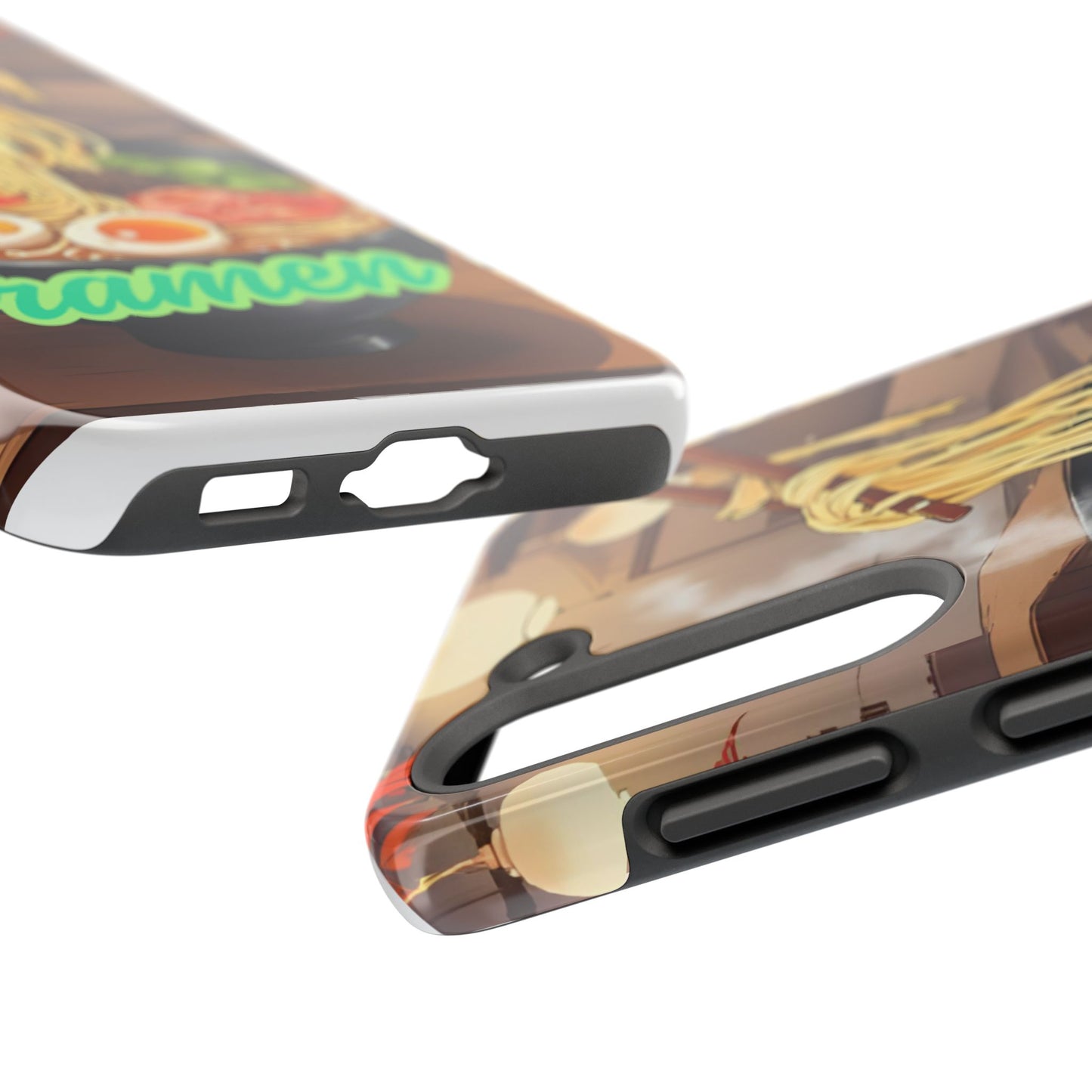 Ramen Bowl Phone Case, Cute Tough Phone Case, Anime Aesthetic Accessories, Gift for Food Lovers, Customizable Phone Protection