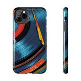 Retro Vinyl Record Phone Case – Front View