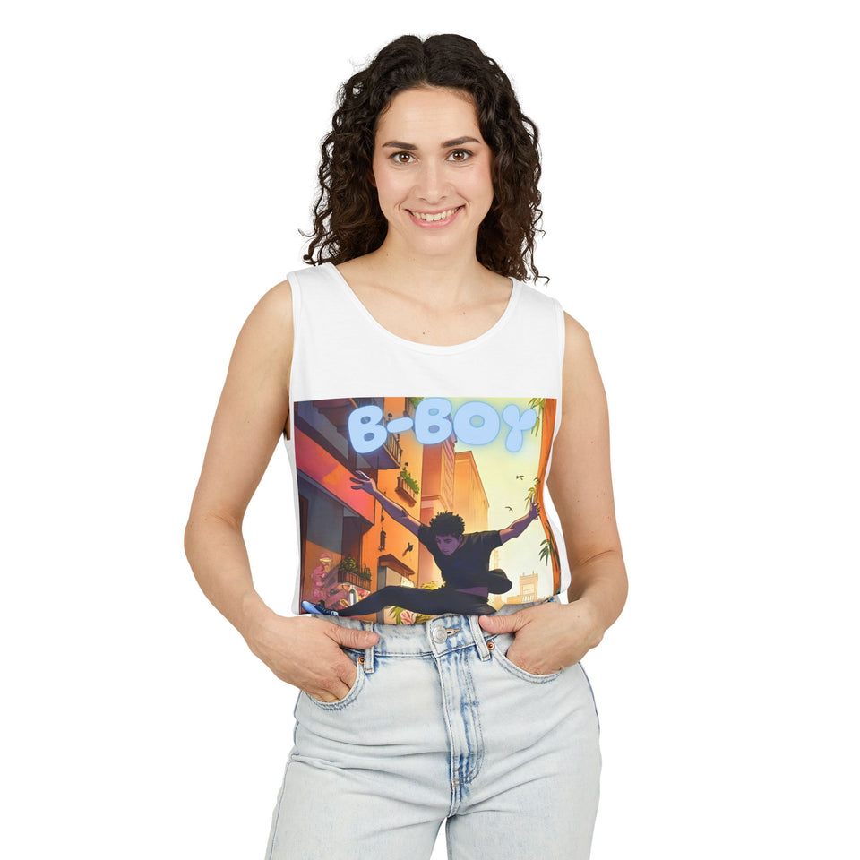 Urban Dance Vibes Tank Top - Perfect for Streetwear Style, B-Boy Culture, Summer Festivals, Dance Events, Active Lifestyle