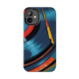 Retro Vinyl Record Phone Case – Front View