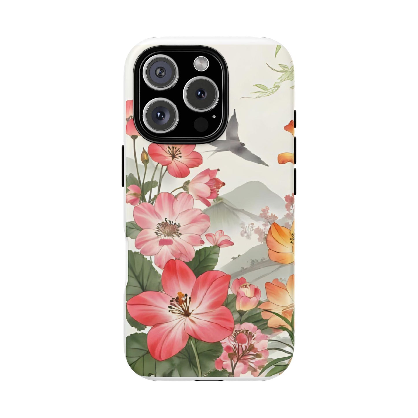 Floral Phone Case, Tough Cases, Smartphone Accessories, Gift for Her, Nature Lover's Present, Floral Design, Spring Style
