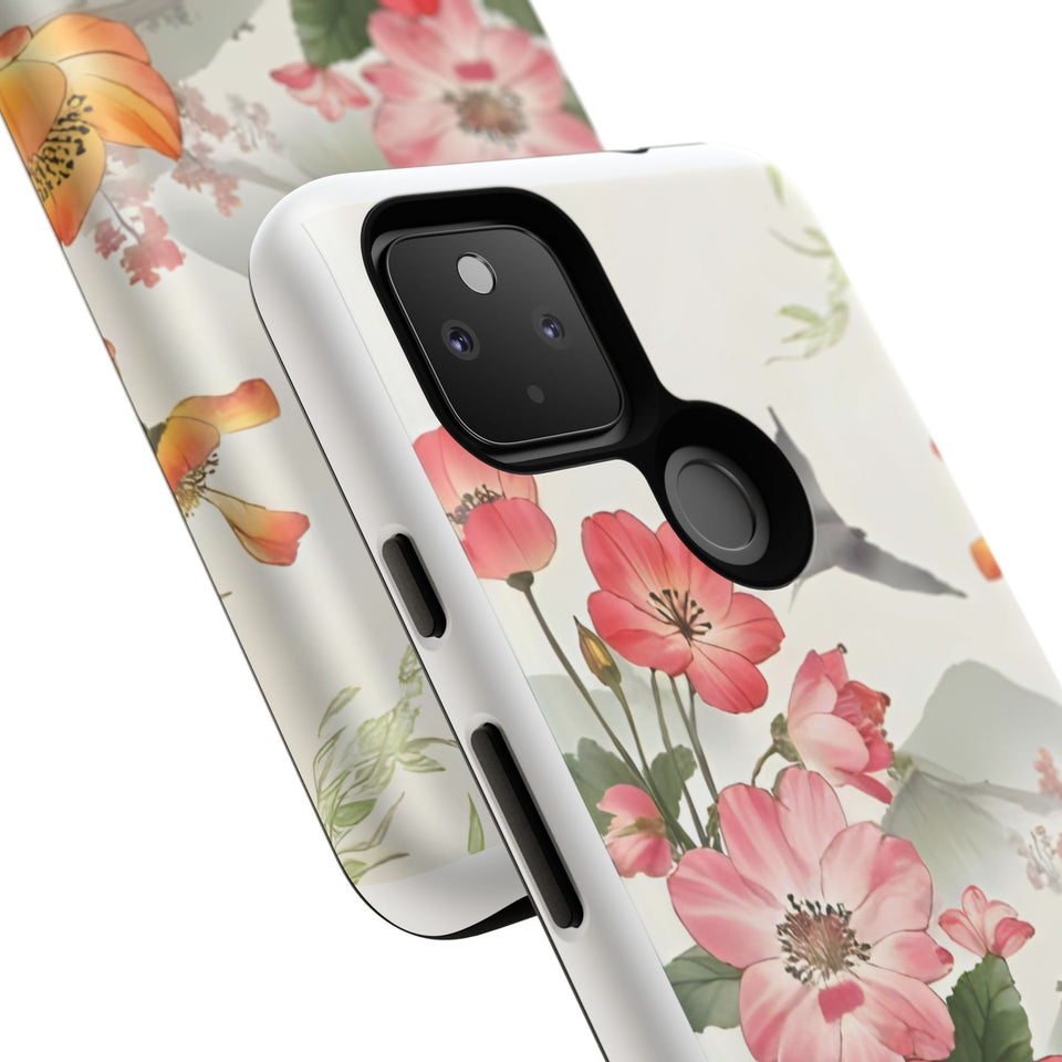 Floral Phone Case tough cover back design