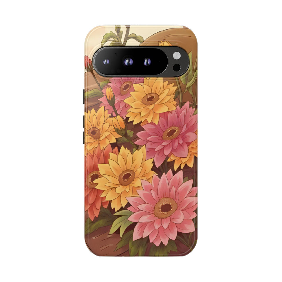 Floral Phone Case – protect your smartphone with style and durability, featuring a colorful flower design. This tough protective case safeguards your device from scratches, drops, and everyday wear while adding a vibrant, nature-inspired touch. Perfect for nature lovers, spring fashion enthusiasts, and anyone who wants to combine function with style.