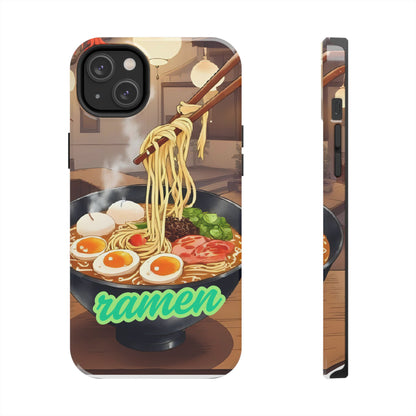 Ramen Bowl Phone Case, Cute Tough Phone Case, Anime Aesthetic Accessories, Gift for Food Lovers, Customizable Phone Protection