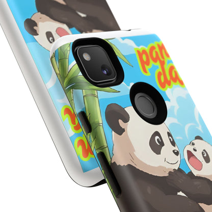Panda Phone Case - Cute Panda Mom and Baby Design, Phone Cover for Animal Lovers, Gift for Kids and Adults, Jungle Vibe, Fun Accessory