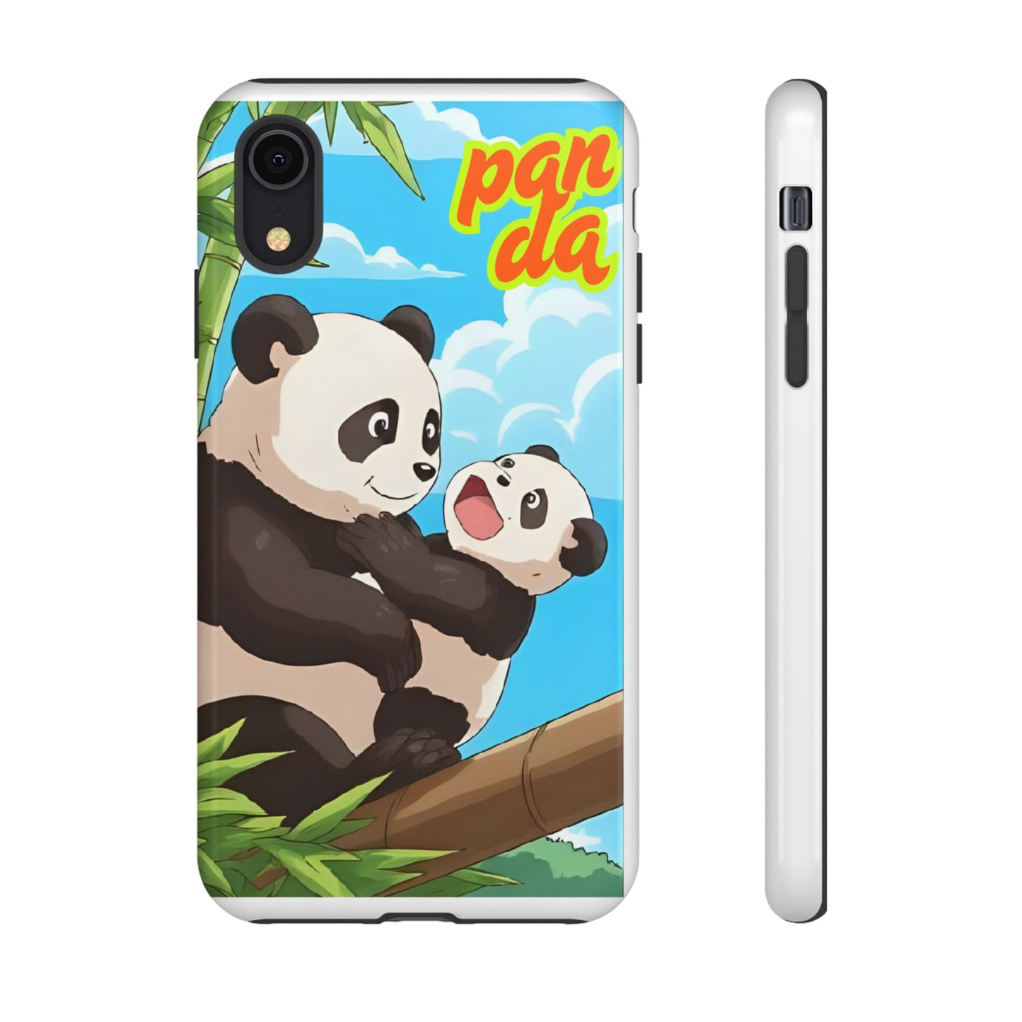 Panda Phone Case - Cute Panda Mom and Baby Design, Phone Cover for Animal Lovers, Gift for Kids and Adults, Jungle Vibe, Fun Accessory