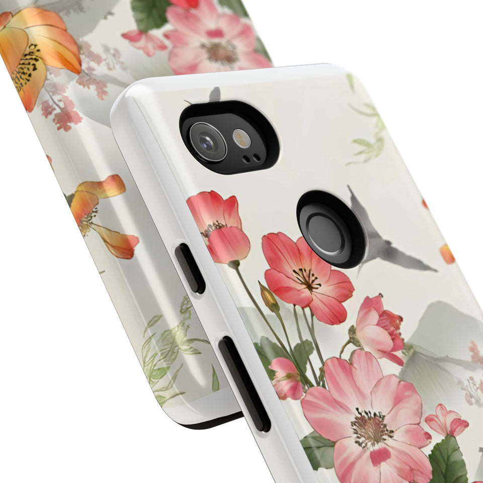 Floral Phone Case tough cover back design