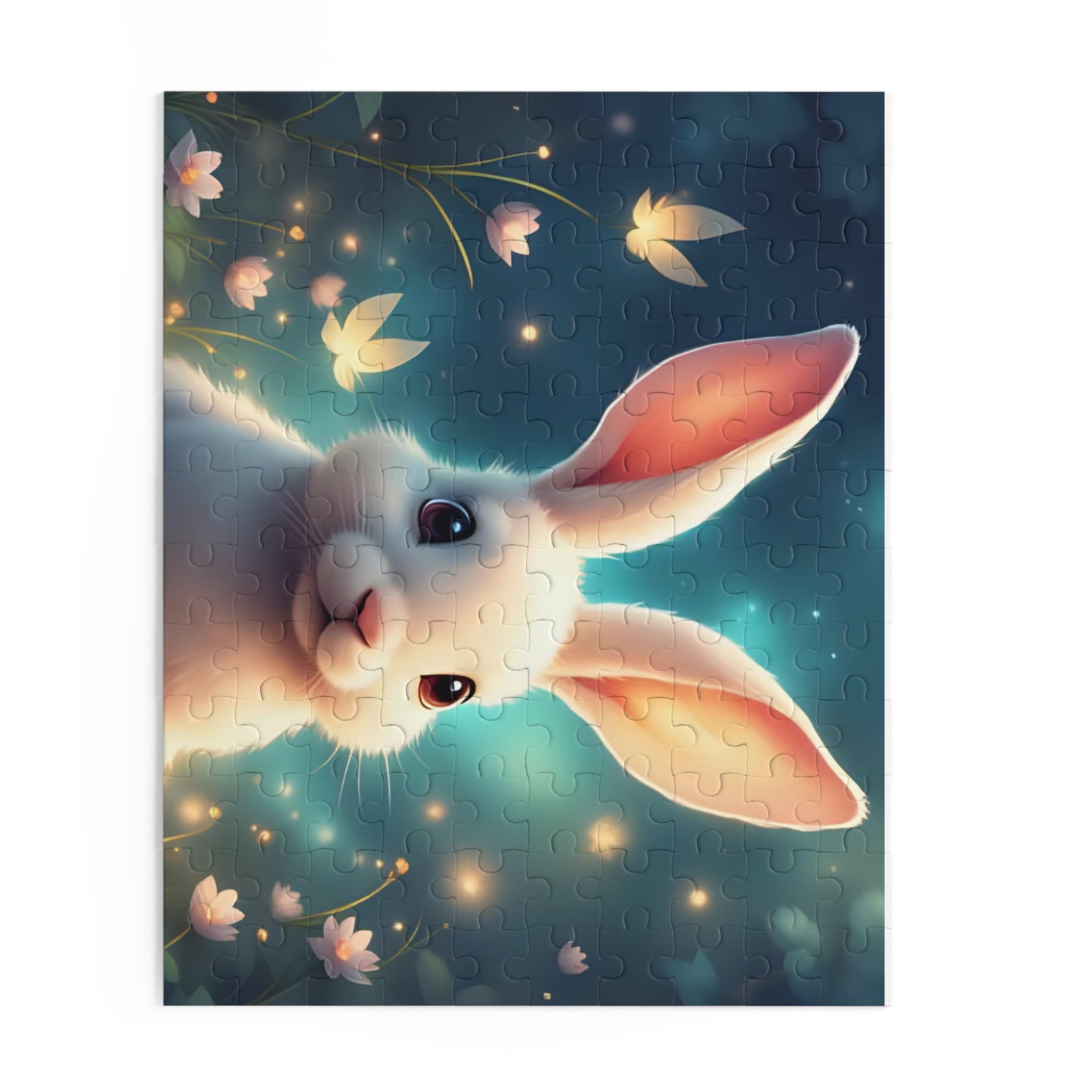 Charming Bunny Puzzle - 120, 252, 500-Piece Options, Eco-Friendly Gift, Family Activity, Kid's Birthday, Easter Decor, Fun Challenge