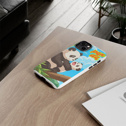 Panda Phone Case - Cute Panda Mom and Baby Design, Phone Cover for Animal Lovers, Gift for Kids and Adults, Jungle Vibe, Fun Accessory