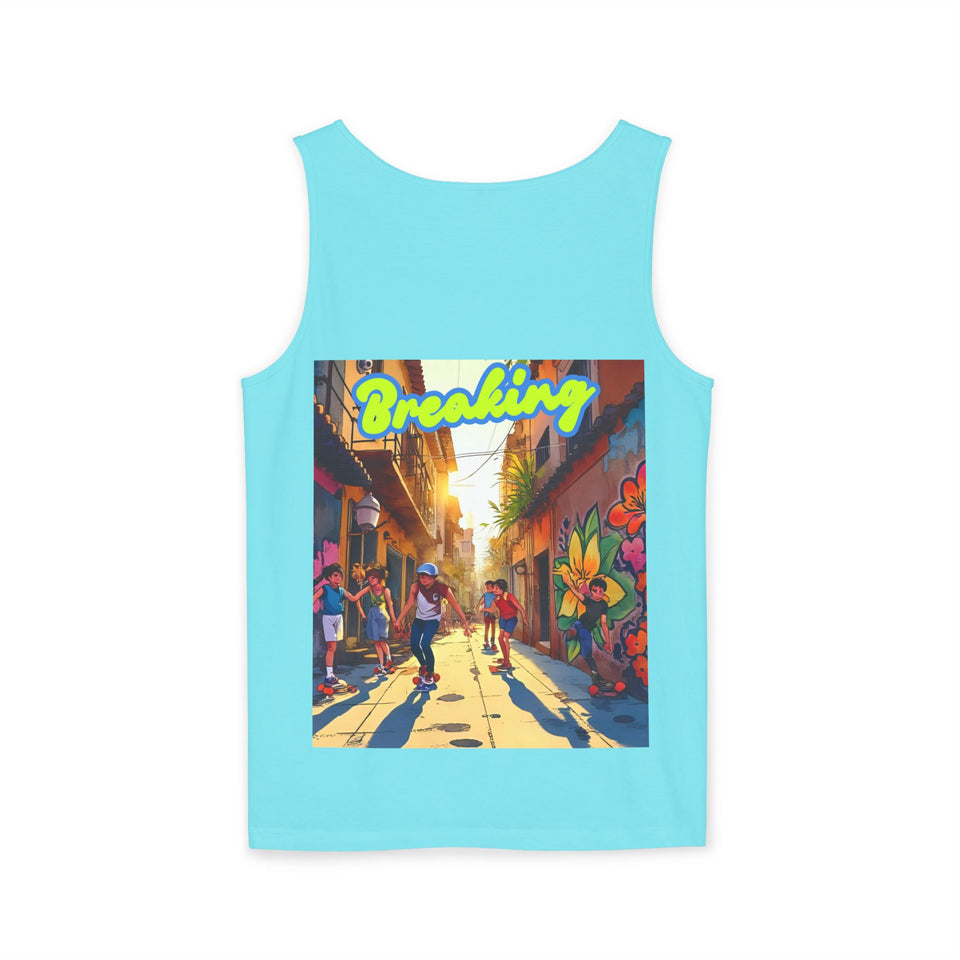 Urban Dance Vibes Tank Top - Perfect for Streetwear Style, B-Boy Culture, Summer Festivals, Dance Events, Active Lifestyle