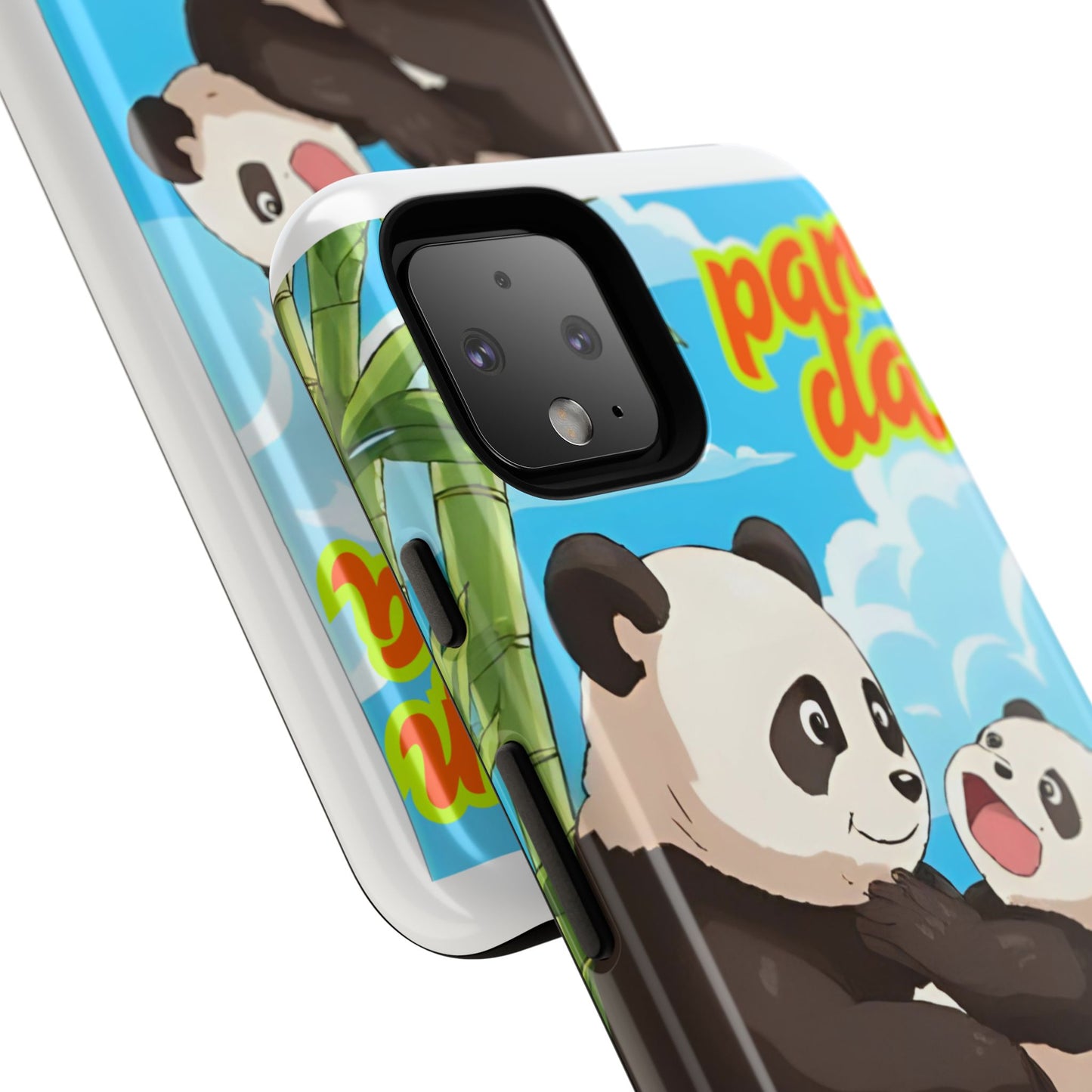 Panda Phone Case - Cute Panda Mom and Baby Design, Phone Cover for Animal Lovers, Gift for Kids and Adults, Jungle Vibe, Fun Accessory