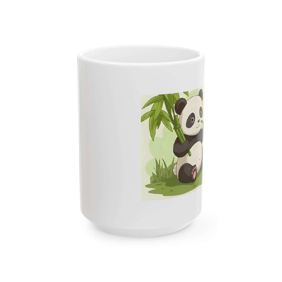 Cute Panda Ceramic Mug – side angle