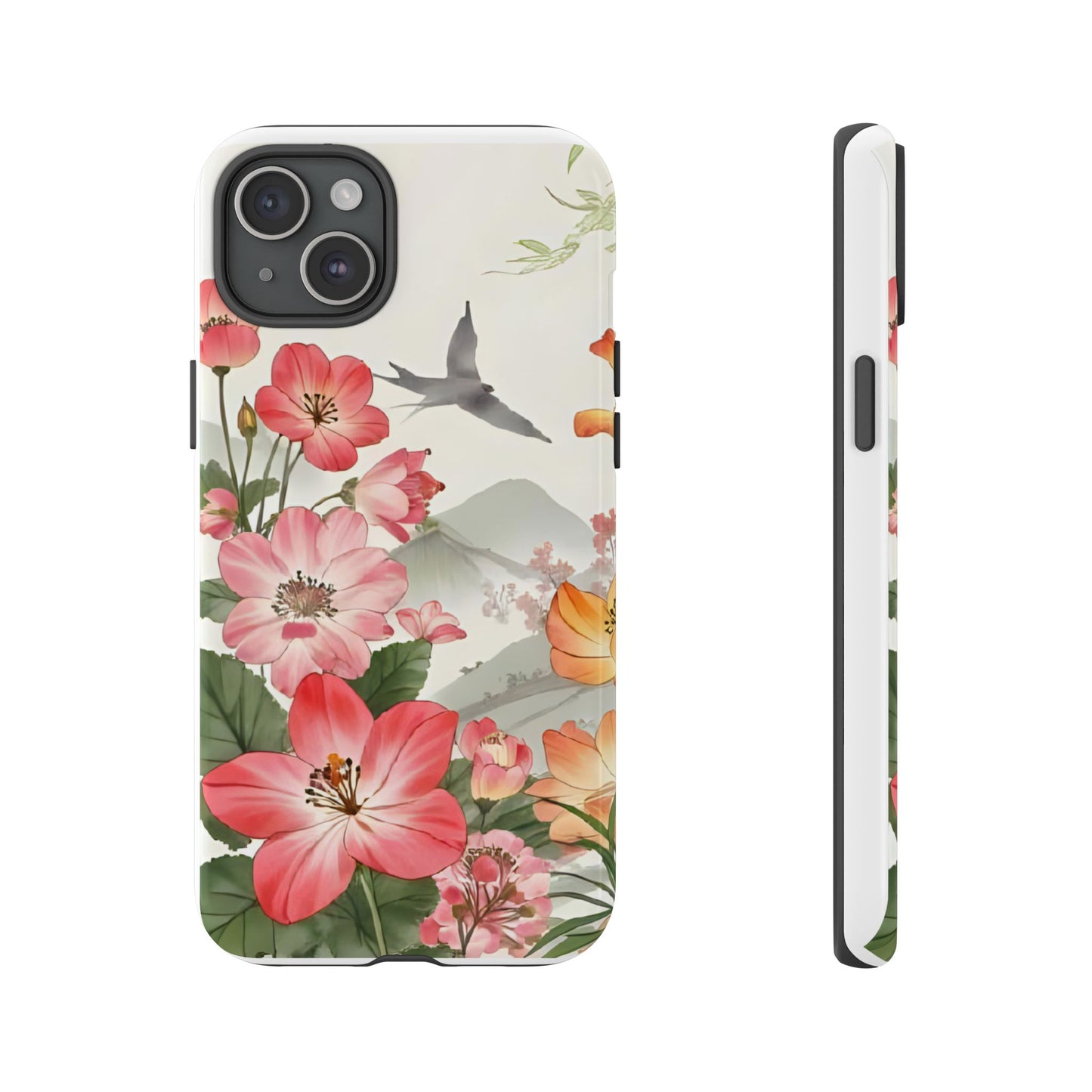 Floral Phone Case, Tough Cases, Smartphone Accessories, Gift for Her, Nature Lover's Present, Floral Design, Spring Style