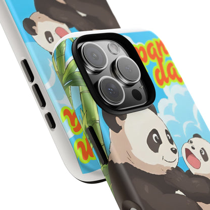 Panda Phone Case - Cute Panda Mom and Baby Design, Phone Cover for Animal Lovers, Gift for Kids and Adults, Jungle Vibe, Fun Accessory