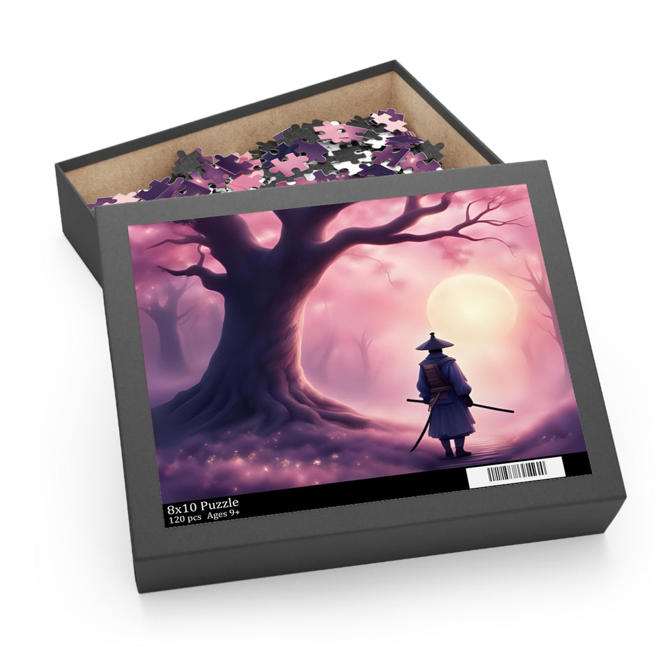 Mystical Samurai Puzzle - 120, 252, 500-Piece, Relaxation activity, Perfect gift for puzzle lovers, Meditative decor, Unique home [...]