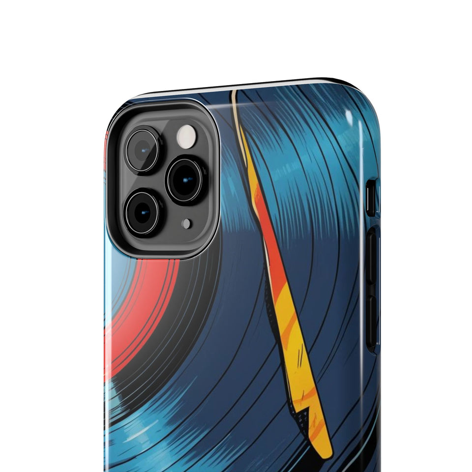 Retro Vinyl Record Phone Case – Front View