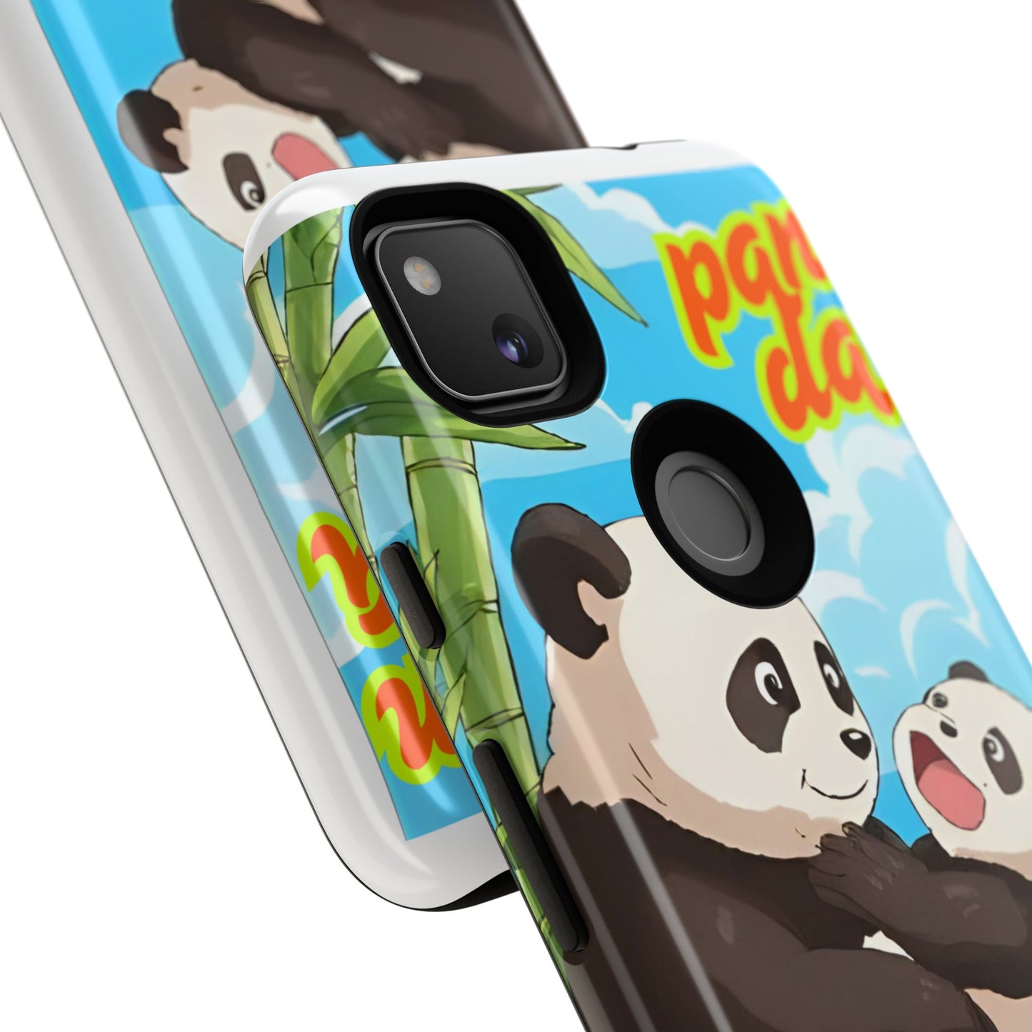 Panda Phone Case - Cute Panda Mom and Baby Design, Phone Cover for Animal Lovers, Gift for Kids and Adults, Jungle Vibe, Fun Accessory