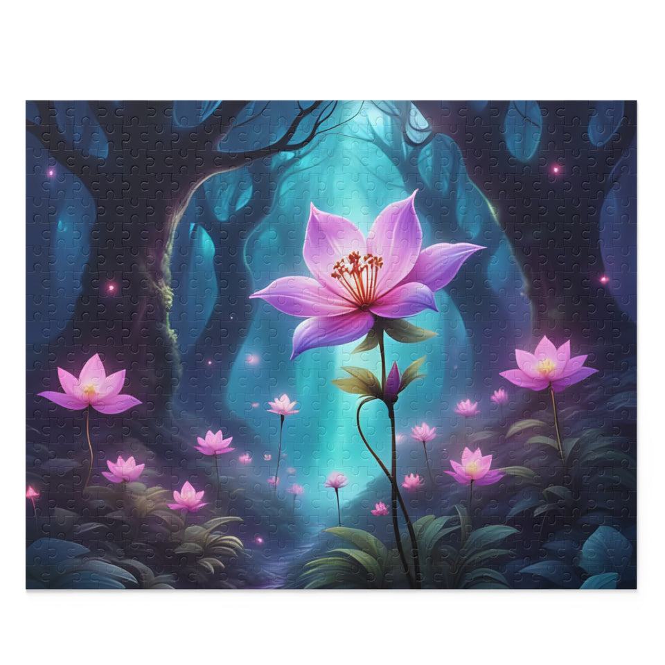 Fantastical Flower Puzzle - 120/252/500-Piece, Relaxing Jigsaw, Nature Lover Gift, Family Activity, Home Decor