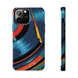 Retro Vinyl Record Phone Case – Front View