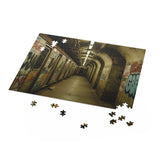 derelict train Puzzle - 120, 252, 500-Piece Jigsaw for Art Lovers, Wall Decor, Unique Gift Idea, Fun Activity, Home Decor