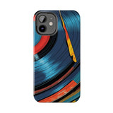 Retro Vinyl Record Phone Case – Front View