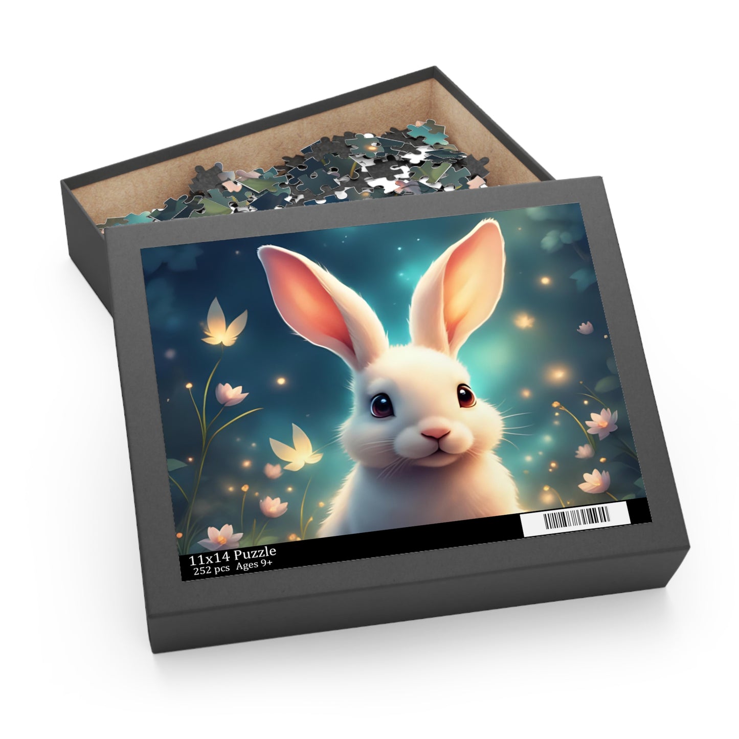 Charming Bunny Puzzle - 120, 252, 500-Piece Options, Eco-Friendly Gift, Family Activity, Kid's Birthday, Easter Decor, Fun Challenge