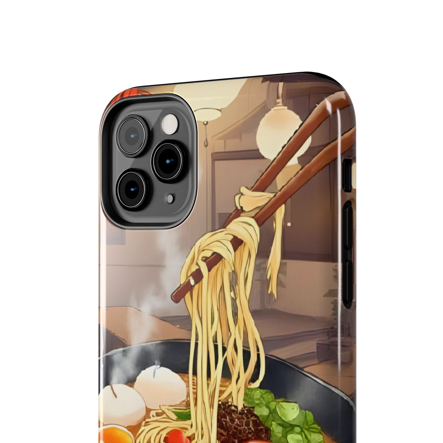 Ramen Bowl Phone Case, Cute Tough Phone Case, Anime Aesthetic Accessories, Gift for Food Lovers, Customizable Phone Protection