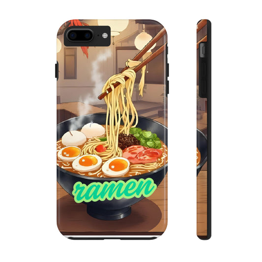 Ramen Bowl Phone Case, Cute Tough Phone Case, Anime Aesthetic Accessories, Gift for Food Lovers, Customizable Phone Protection