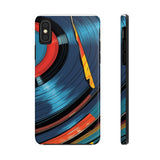 Retro Vinyl Record Phone Case – Front View