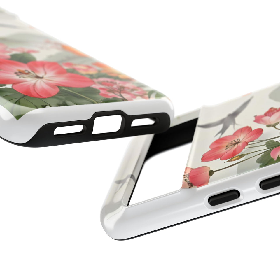 Floral Phone Case tough cover back design