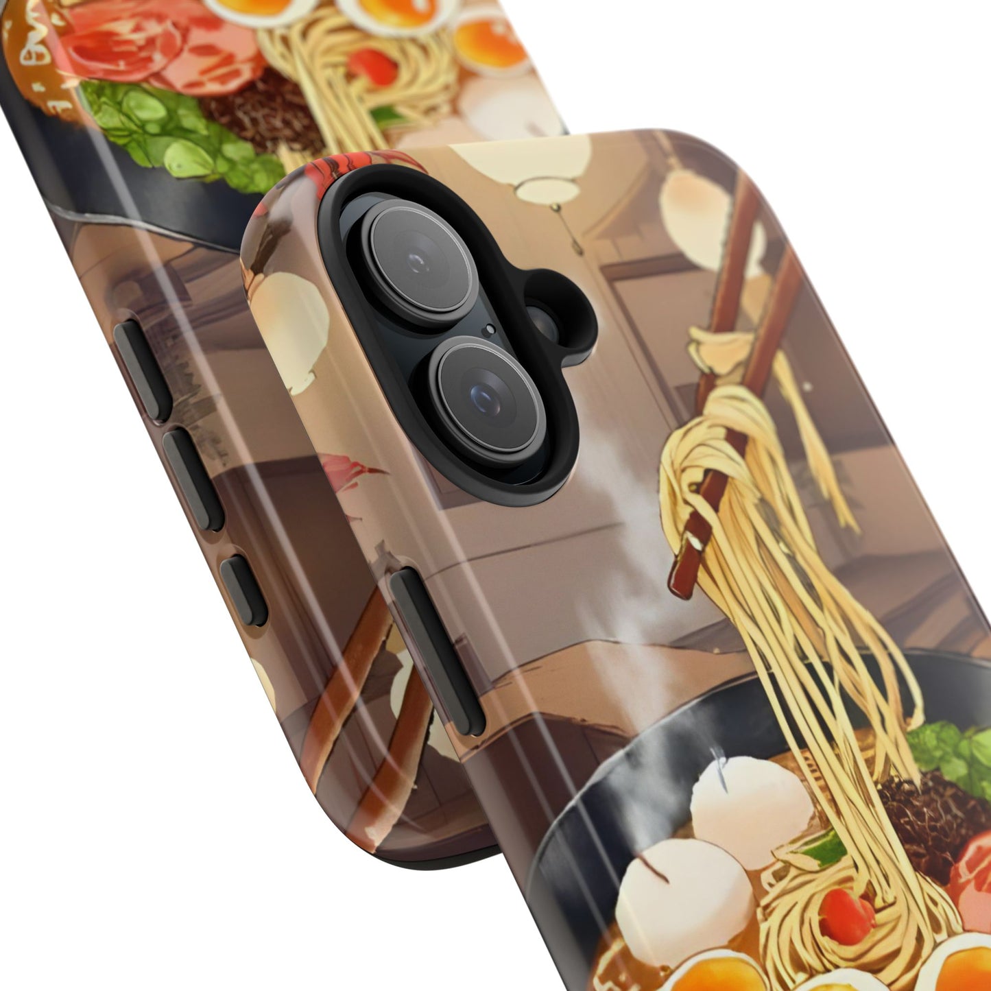 Ramen Bowl Phone Case, Cute Tough Phone Case, Anime Aesthetic Accessories, Gift for Food Lovers, Customizable Phone Protection