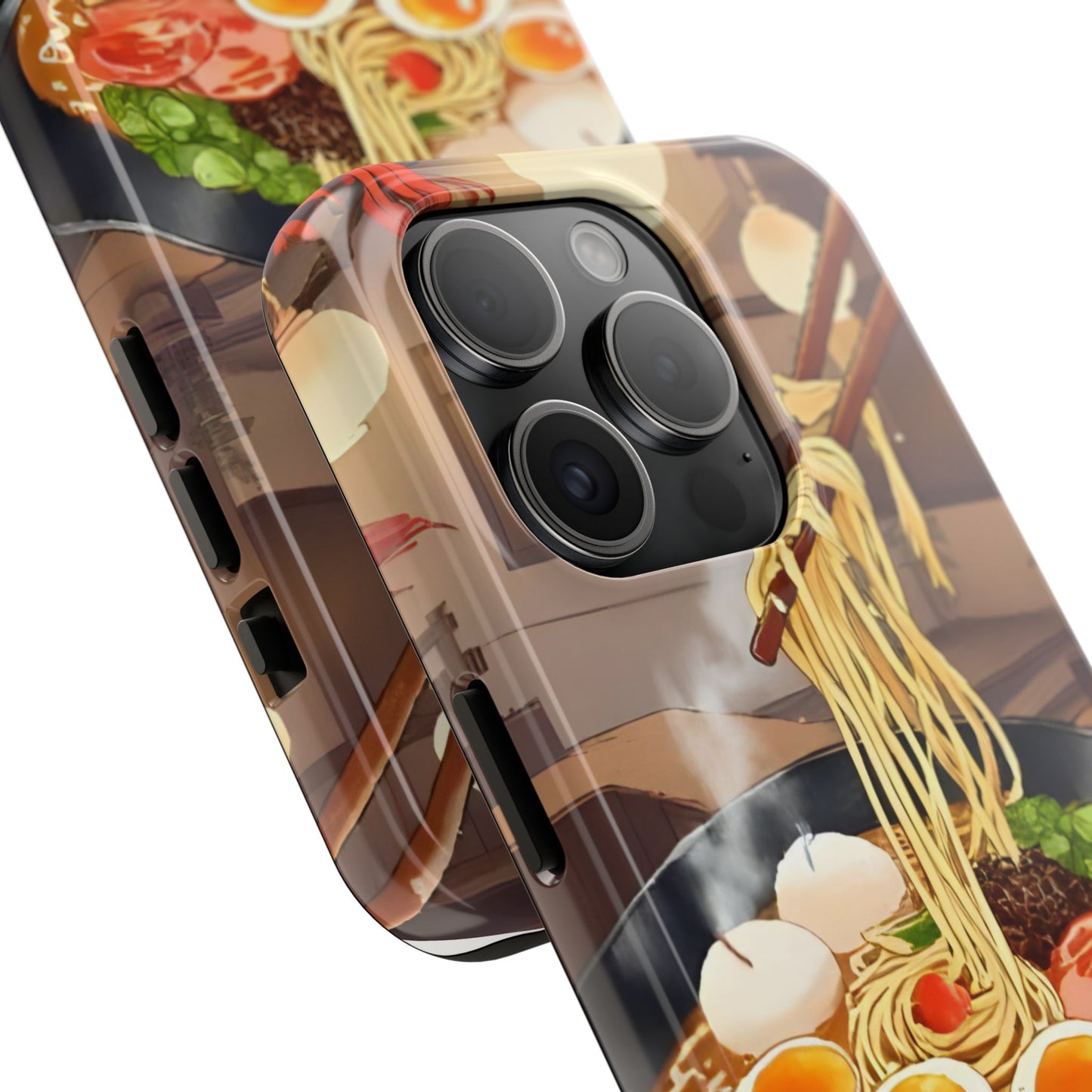 Ramen Bowl Phone Case, Cute Tough Phone Case, Anime Aesthetic Accessories, Gift for Food Lovers, Customizable Phone Protection