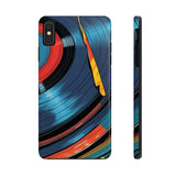 Retro Vinyl Record Phone Case – Front View