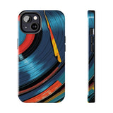 Retro Vinyl Record Phone Case – Front View